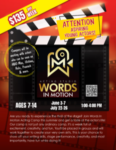 Words In Motion Young Actors Camp