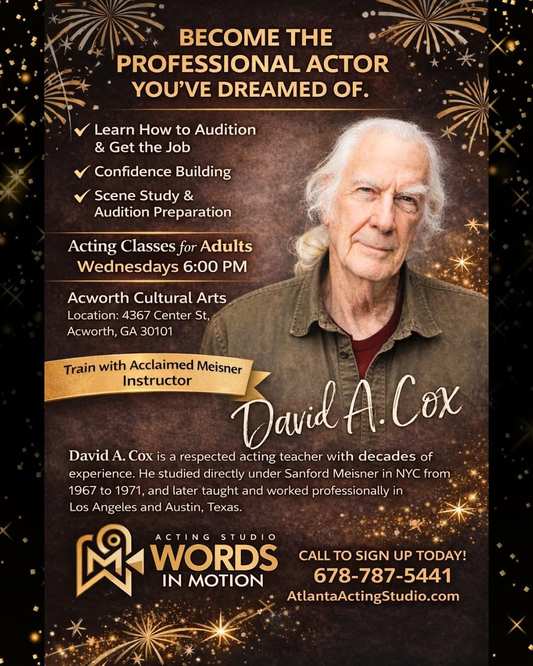 Advanced Meisner acting class